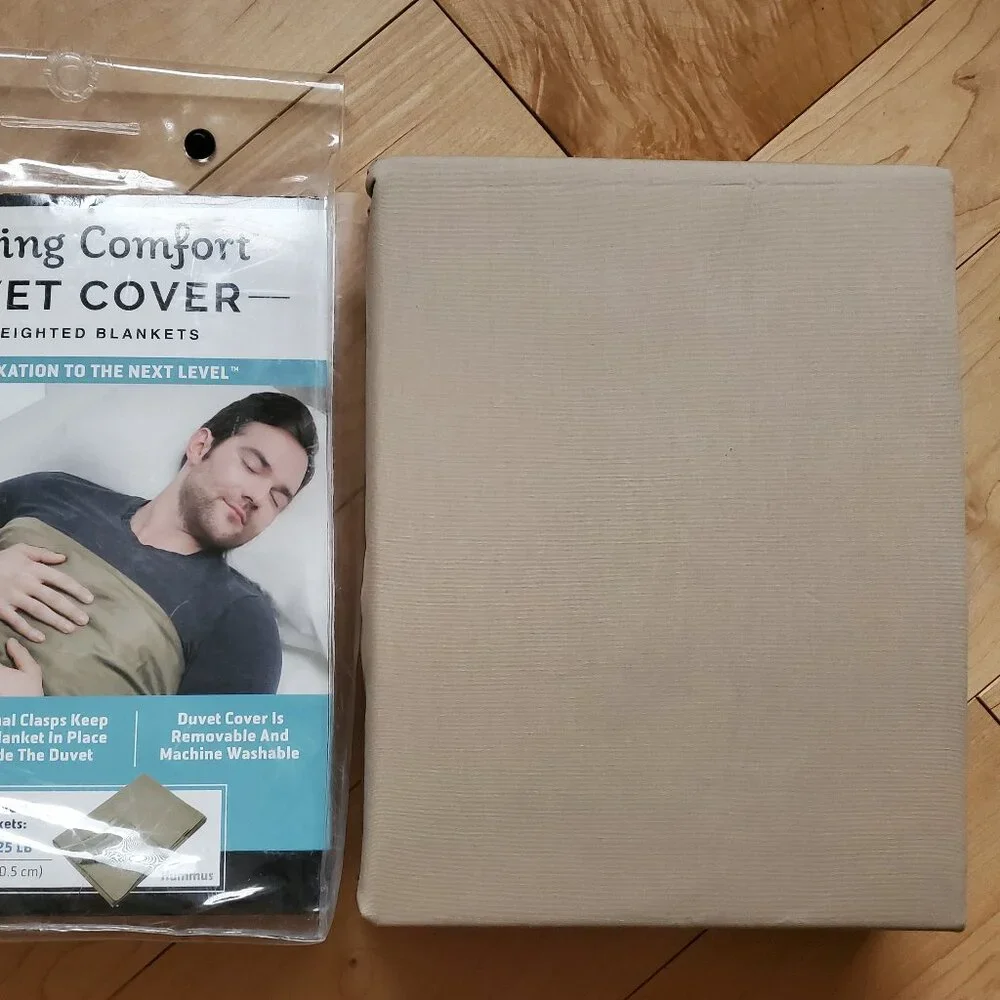 Calming Comfort Duvet Cover for Weighted Blankets Hummus 50
